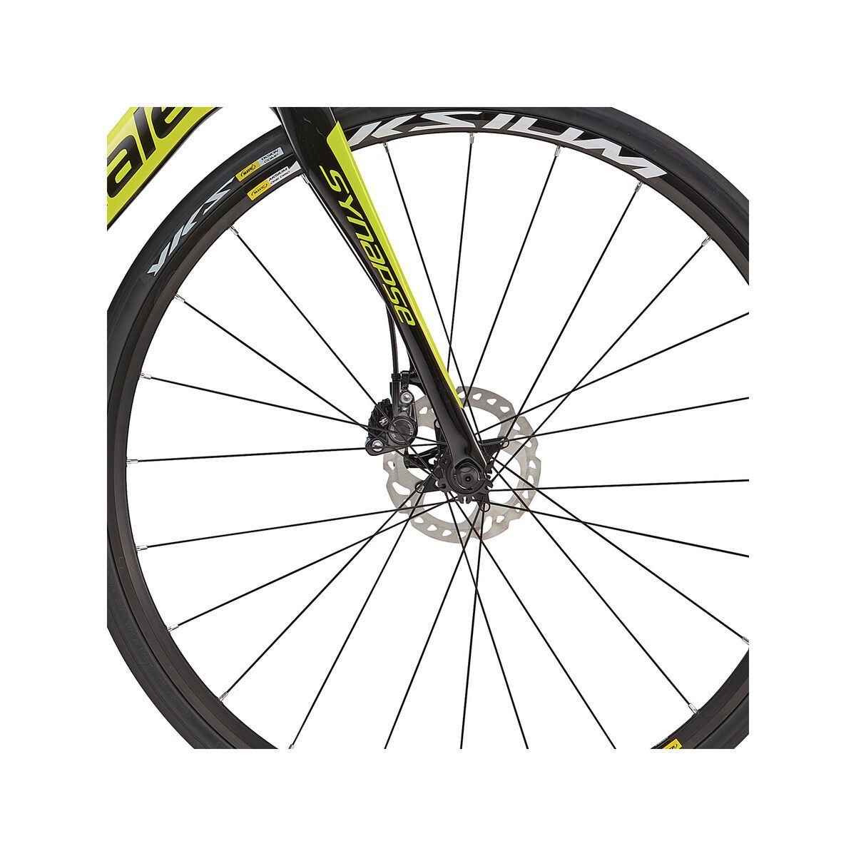 Cannondale Synapse Carbon Disc Ultegra 3, neon spring w/ jet black, gloss - Bild 2