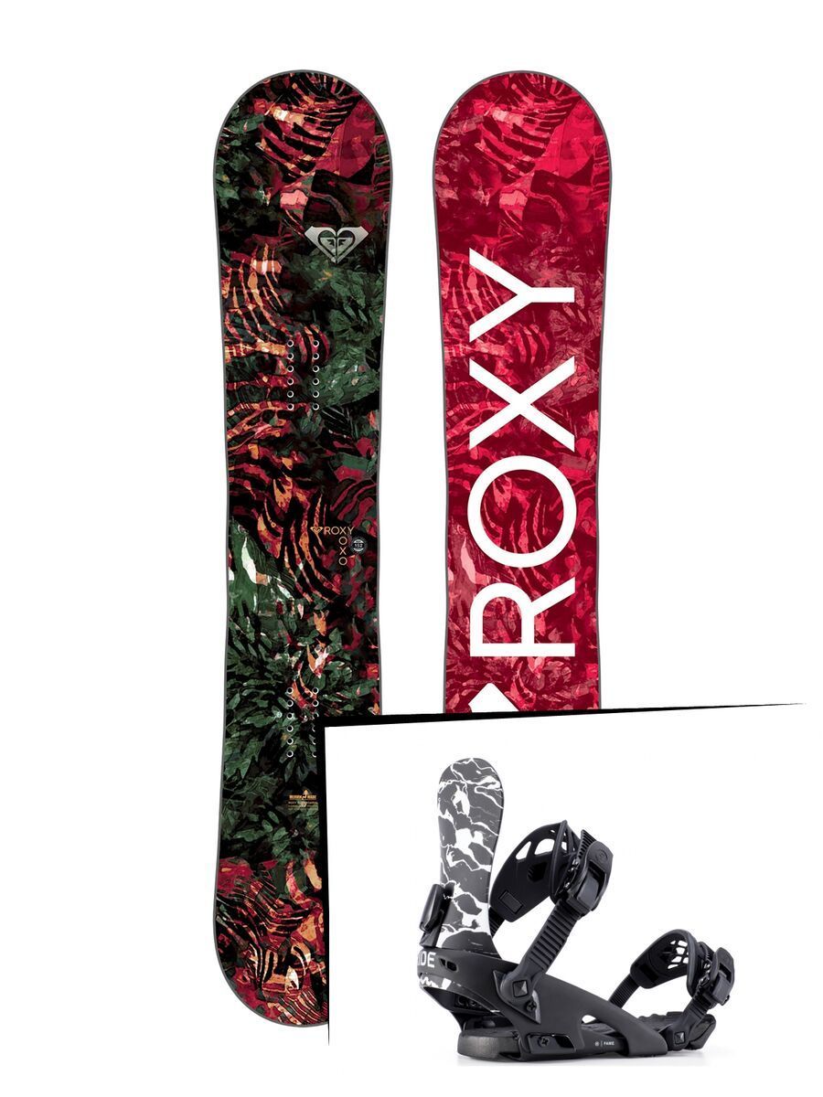 Set: Roxy Xoxo 2019 + Ride Fame black marble - Bild 1