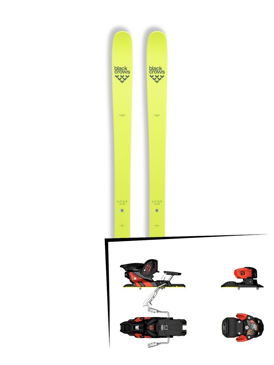 Set: Black Crows Orb Freebird 2019 + Salomon Warden MNC 13 white/black/orange - Bild 1