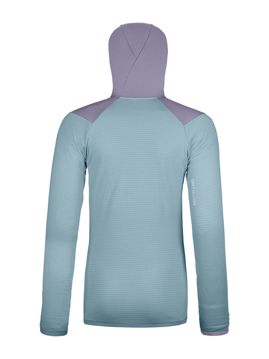 Ortovox Merino Fleece Grid Hoody W, glacier grey - Bild 2