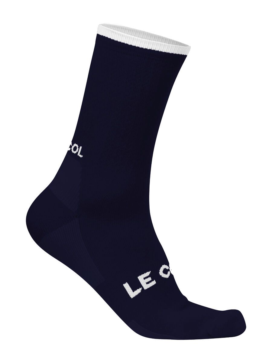 Le Col Long Tech Wool Cycling Socks, navy/white - Bild 1