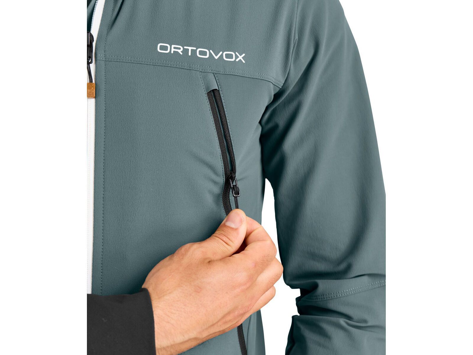 Ortovox Merino Shield Tec Pala Hooded Jacket M, arctic grey - Bild 5