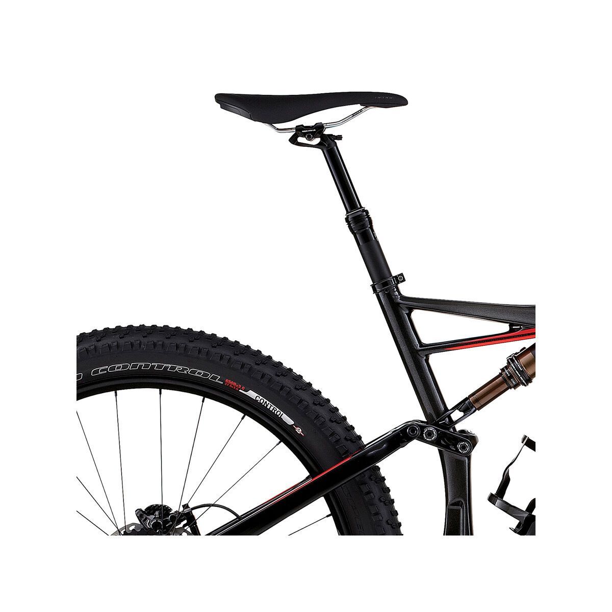Specialized Stumpjumper FSR Expert 6Fattie, gloss/silver tint carbon/rocket red/flo red - Bild 5