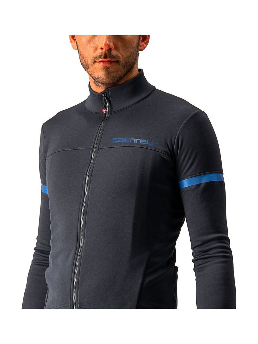 Castelli Fondo 2 Jersey FZ, light black/blue reflex - Bild 4