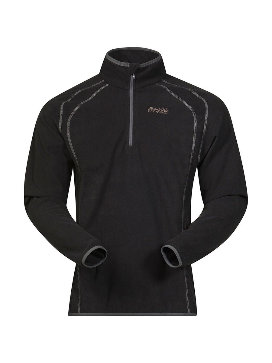 Bergans Ombo Half Zip, black/solid dark grey/solid light grey - Bild 1