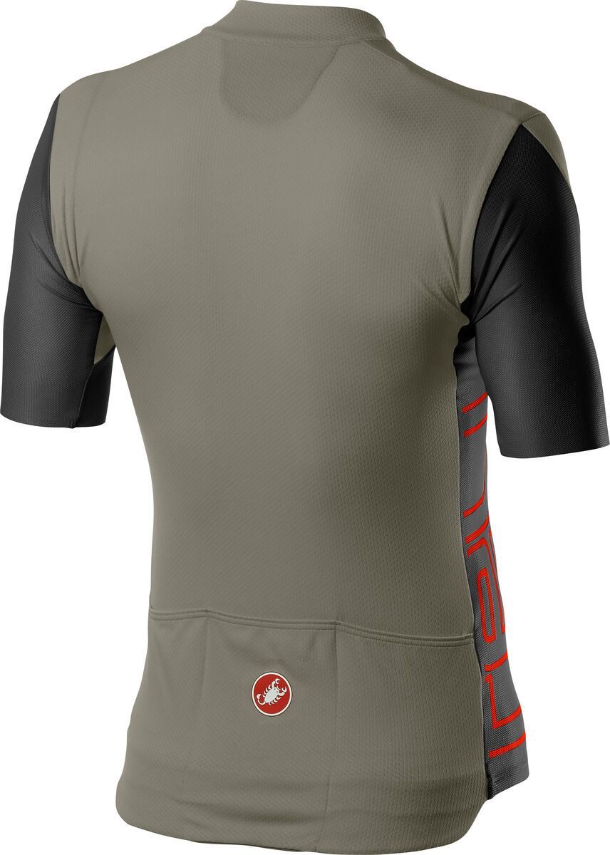 Castelli Entrata V Jersey, bark green/light black/fiery red - Bild 2