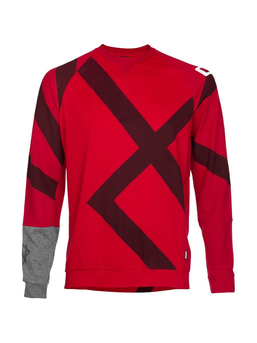 ION Bike Tee LS Helium, tango red - Bild 1