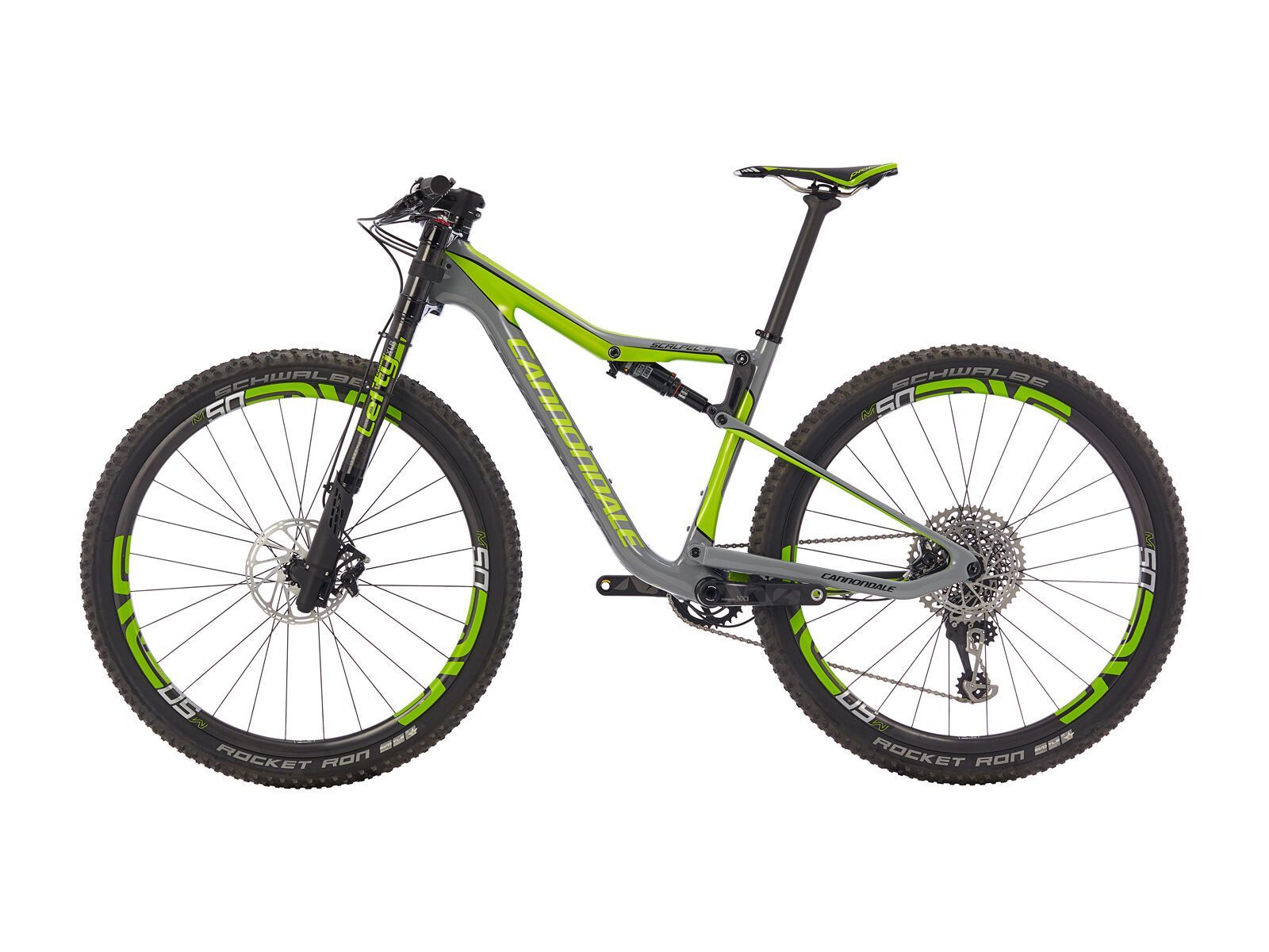 Cannondale Scalpel-Si Team 27.5, stealth gray w/ jet black and acid green - gloss (SGY) - Bild 5