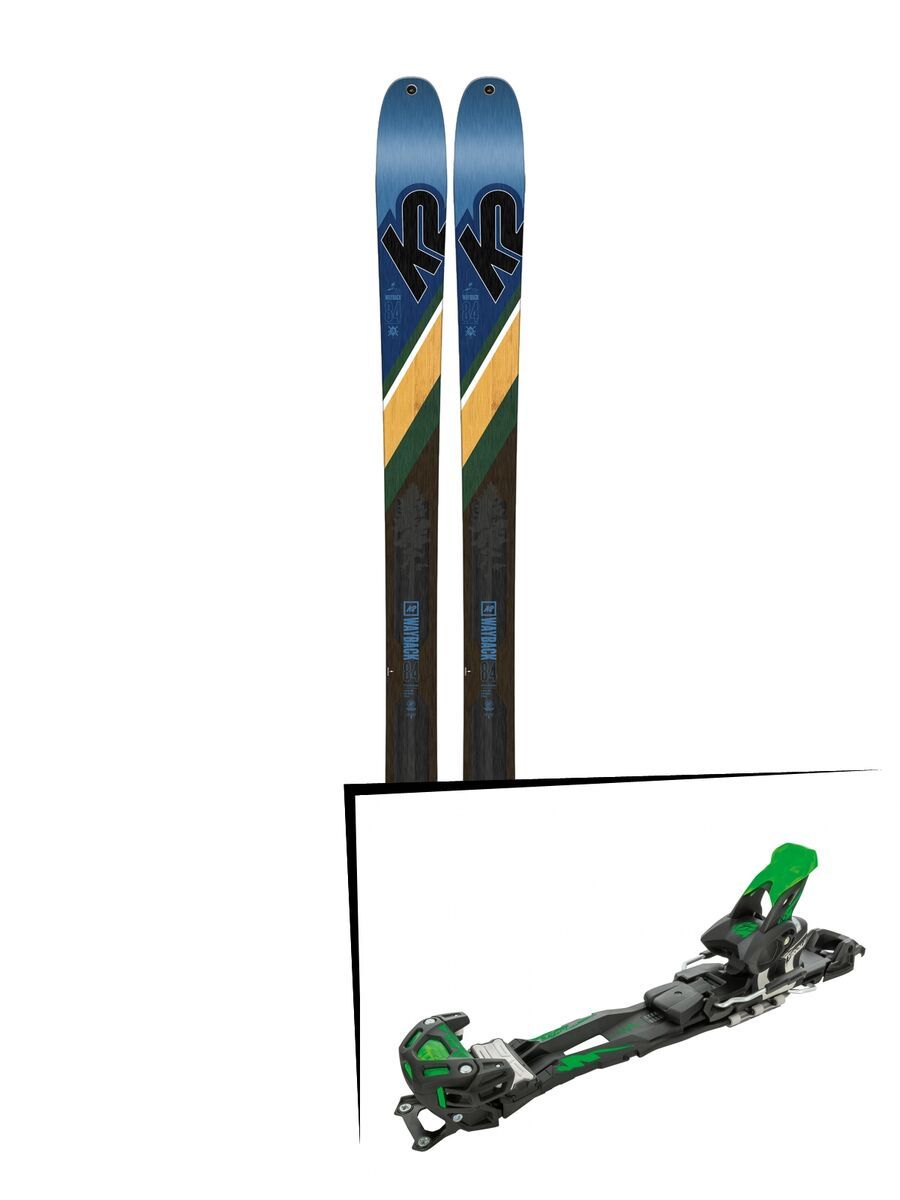 Set: K2 SKI Wayback 84 2019 + Tyrolia Adrenalin 16 solid black flash green - Bild 1