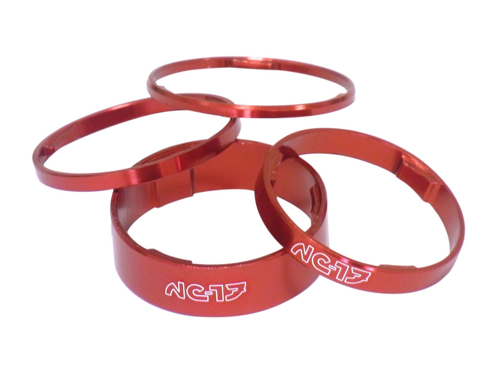 NC-17 1 1/8 Zoll Headset Spacer, red - Bild 1