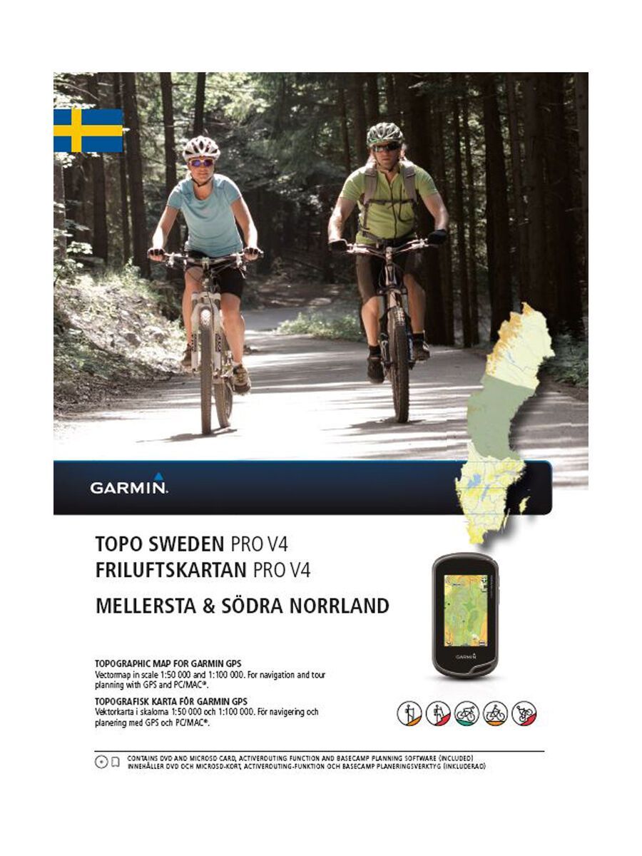 Garmin Topo Schweden v4 PRO Mellersta & Södra Norrland (microSD/SD) - Bild 1