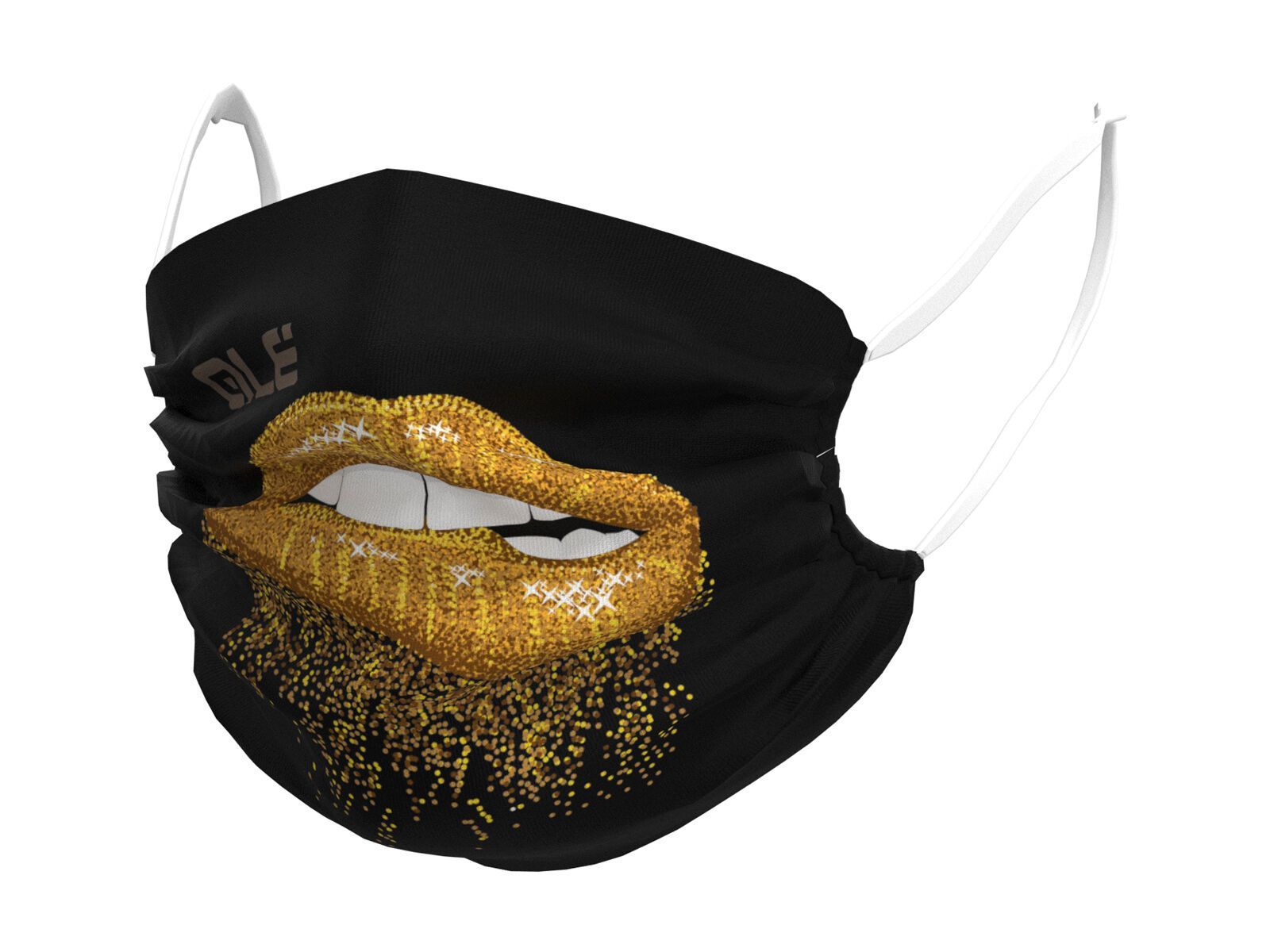 Ale Lips Face Mask (nicht retournierbar), black-gold - Bild 1