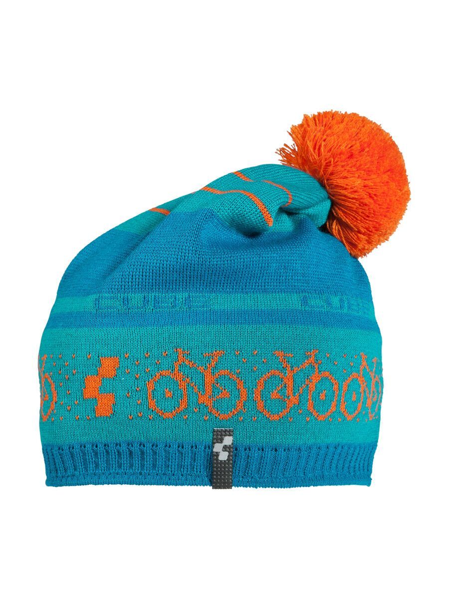 Cube Bommelmütze Norweger, blue´n´orange - Bild 1