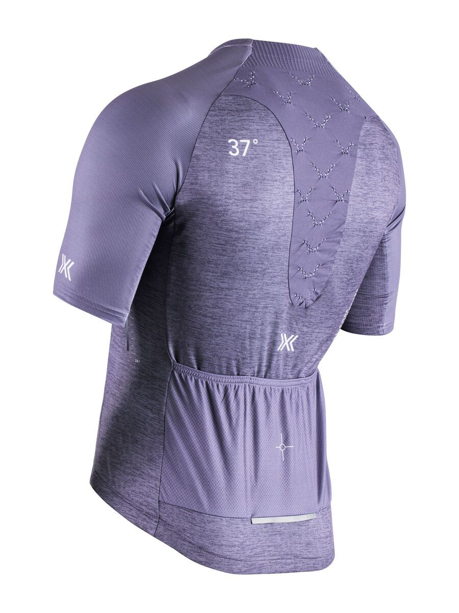 X-Bionic Corefusion Men's Cycling Short Sleeve Merino Jersey, muted lavender melange - Bild 2