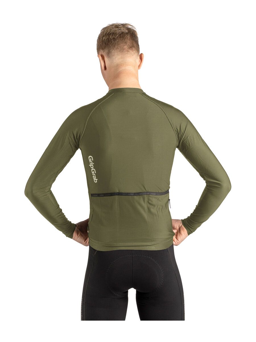 GripGrab PACR Long Sleeve Jersey, olive green - Bild 6