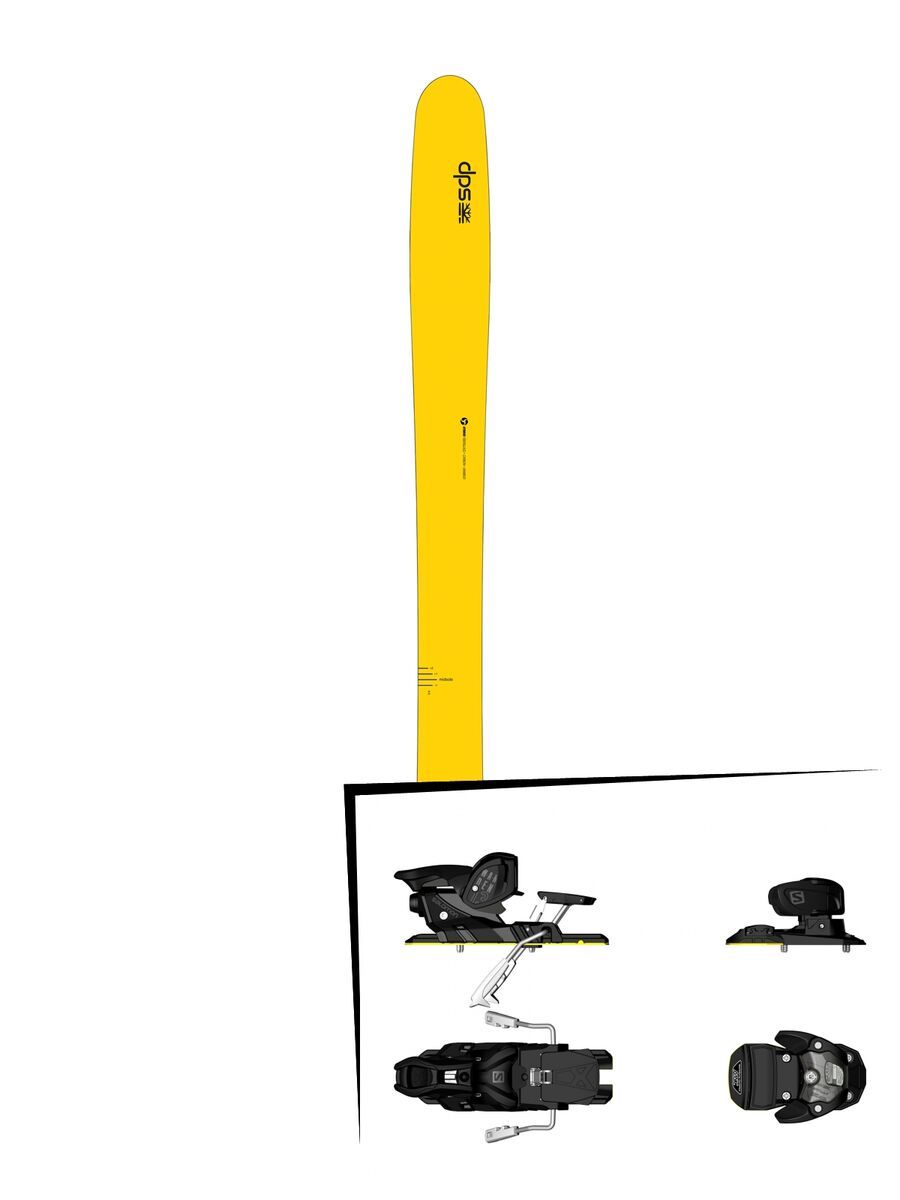 DPS Skis Set: Wailer 112 RP2 Hybrid 2016 + Salomon Warden MNC 13 - Bild 1