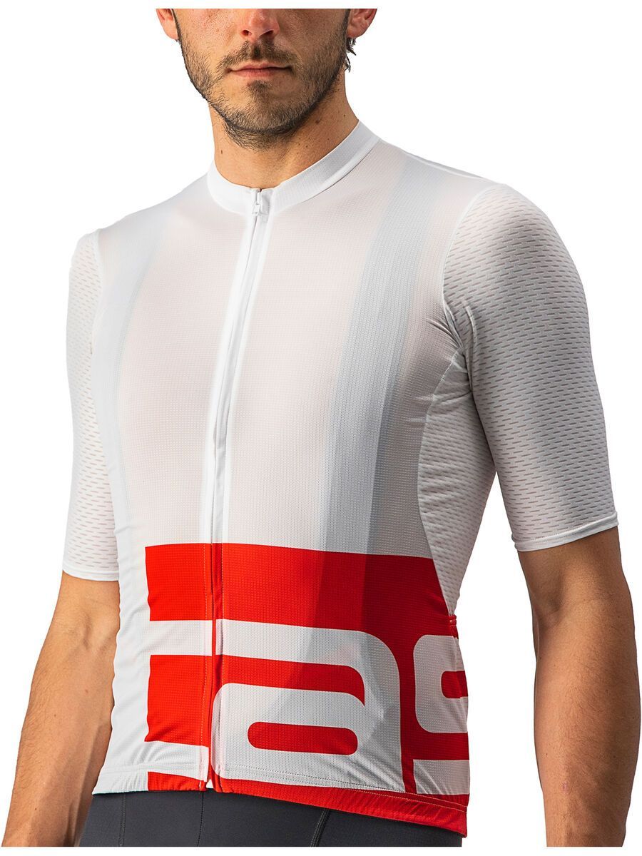 Castelli Downtown Jersey, white/red - Bild 3