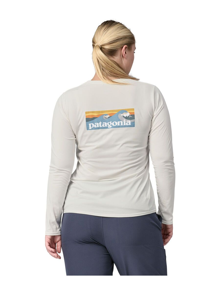 Patagonia Women's Long-Sleeved Capilene Cool Daily Graphic Shirt Waters, light plume grey/white - Bild 4