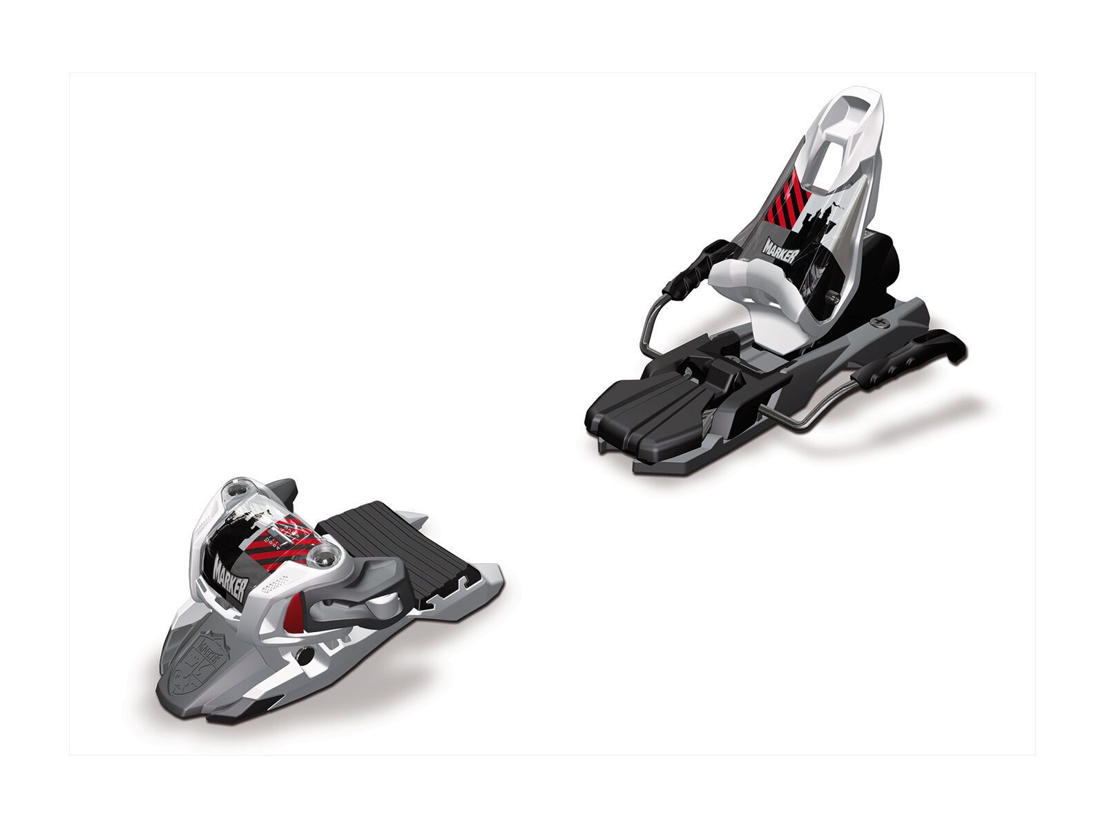 Set: Line Chronic 2016 + Marker Free Ten 100 mm, white/black/anthracite - Skiset - Bild 3