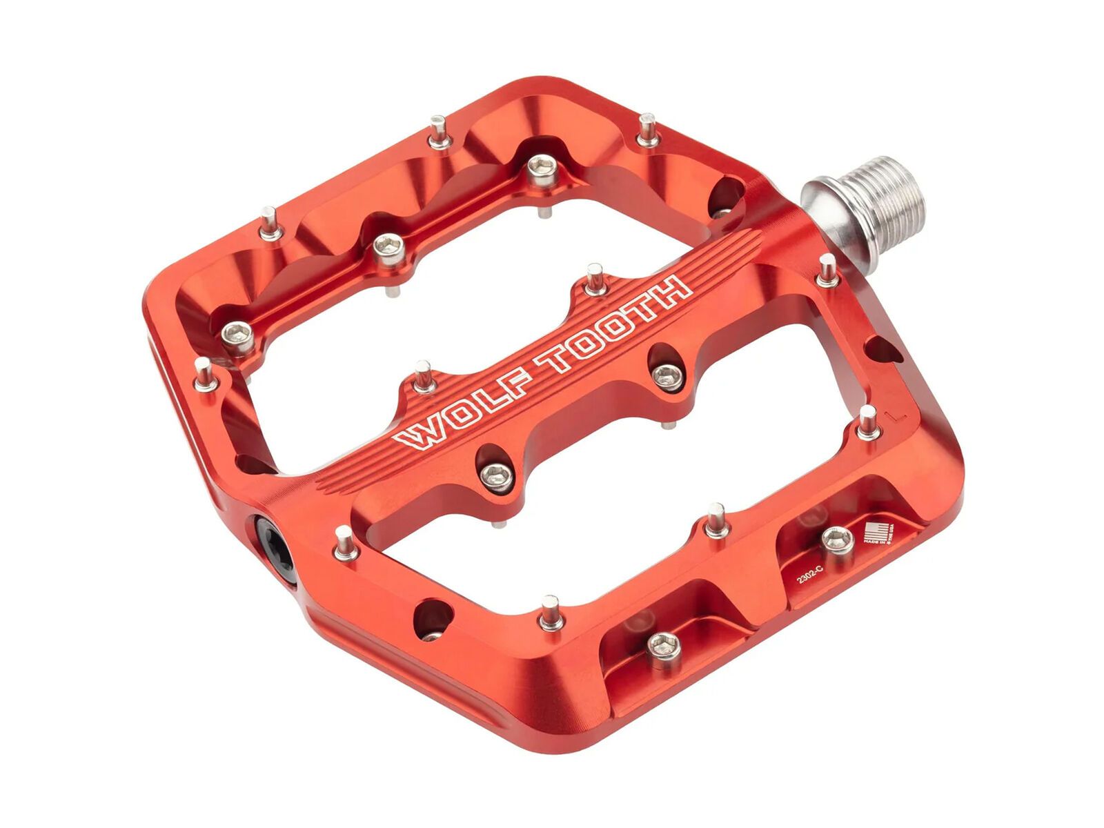 Wolf Tooth Waveform Aluminium Pedals - Large, red - Bild 2