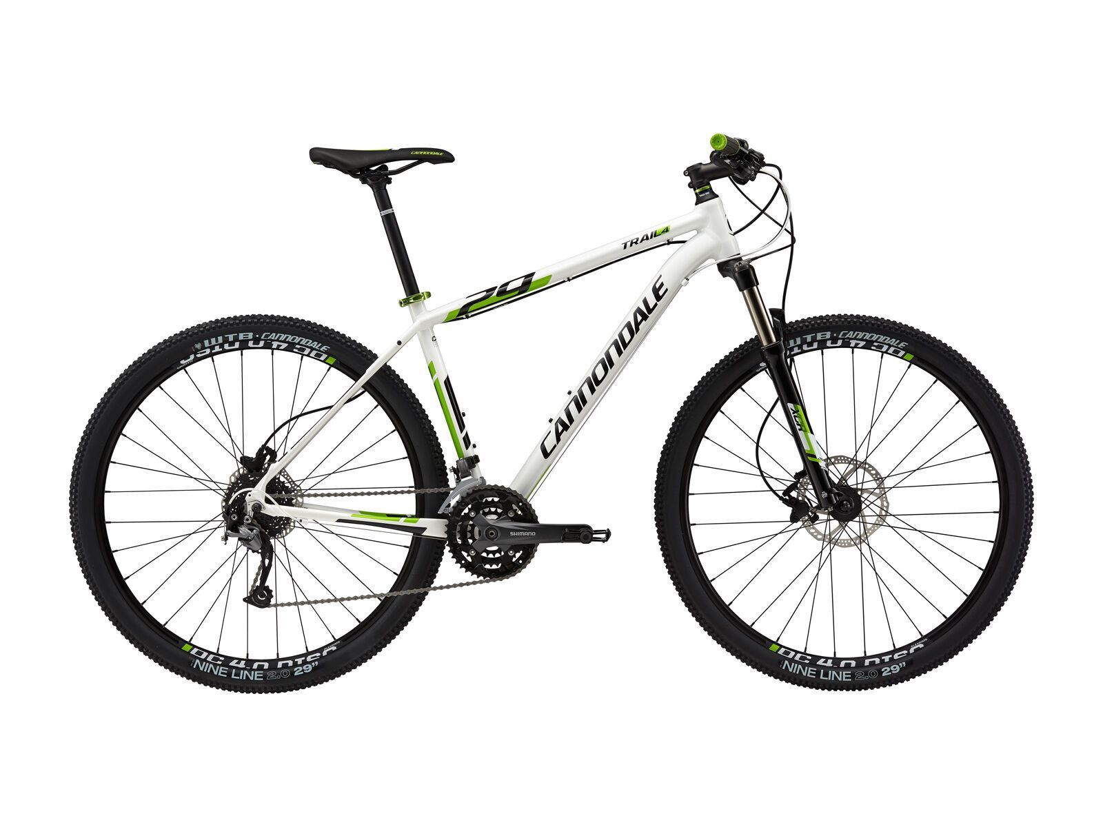 Cannondale Trail 29 4, magnesium white with jet block, berzerker green, gloss - Bild 1