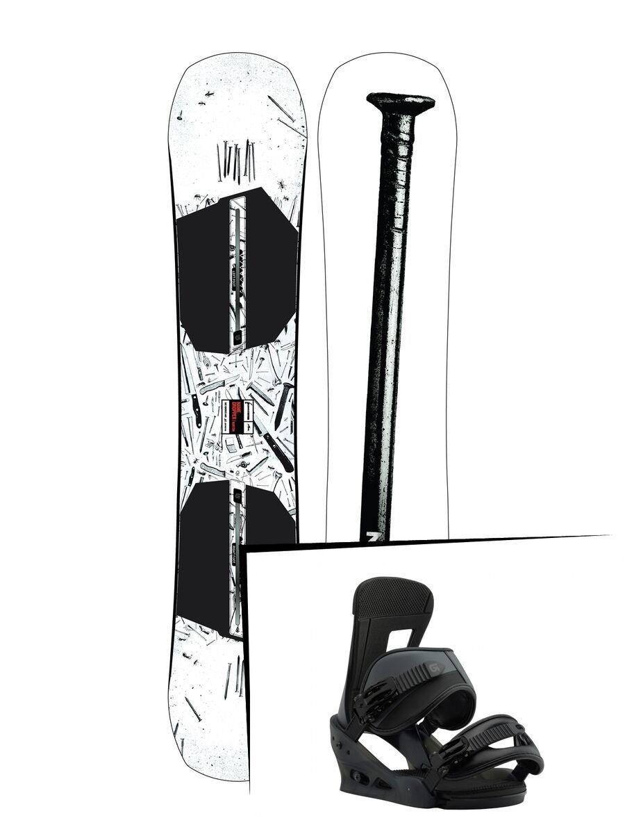 Set: Burton Name Dropper 2019 + Burton Freestyle black matte - Bild 1
