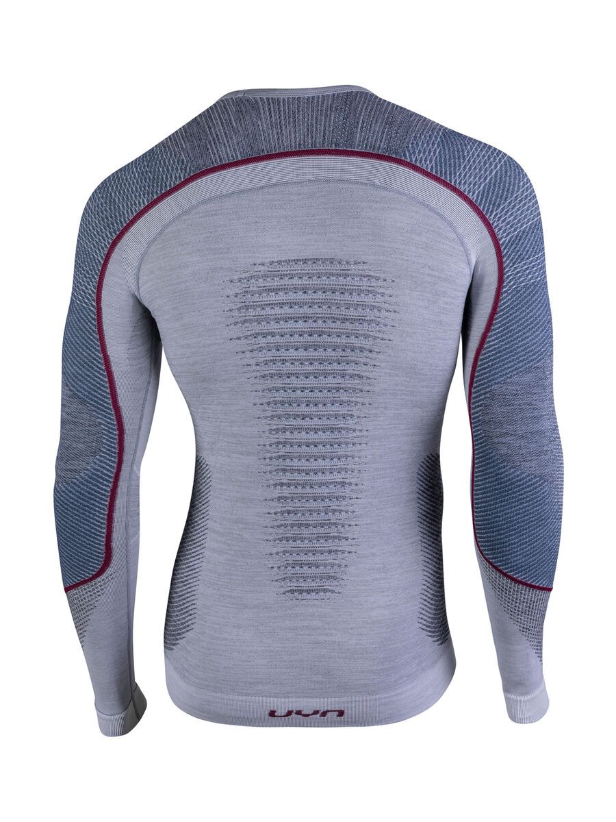 UYN Ambityon Shirt, white melange/avio/bordeaux - Bild 2