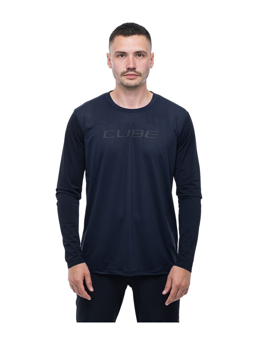 Cube Vertex Rundhalstrikot Pro langarm, black - Bild 3