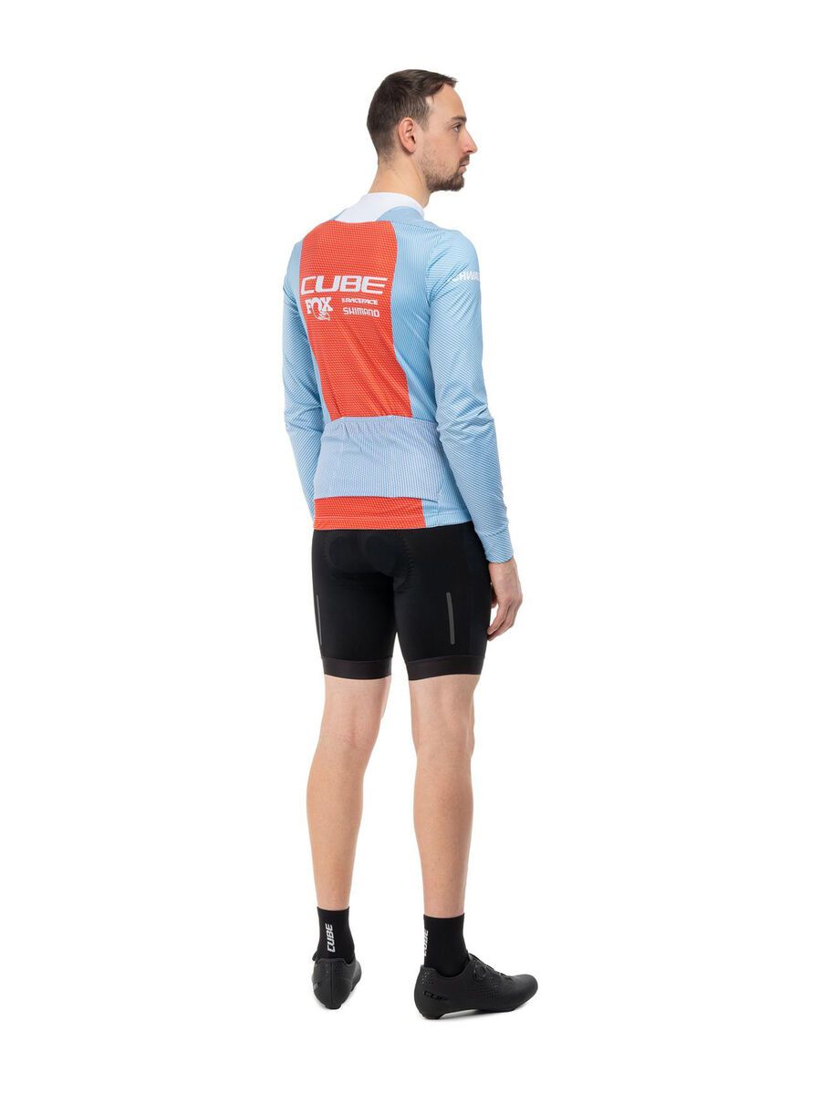 Cube Road/XC Trikot X Factory Racing langarm, blue´n´orange - Bild 8