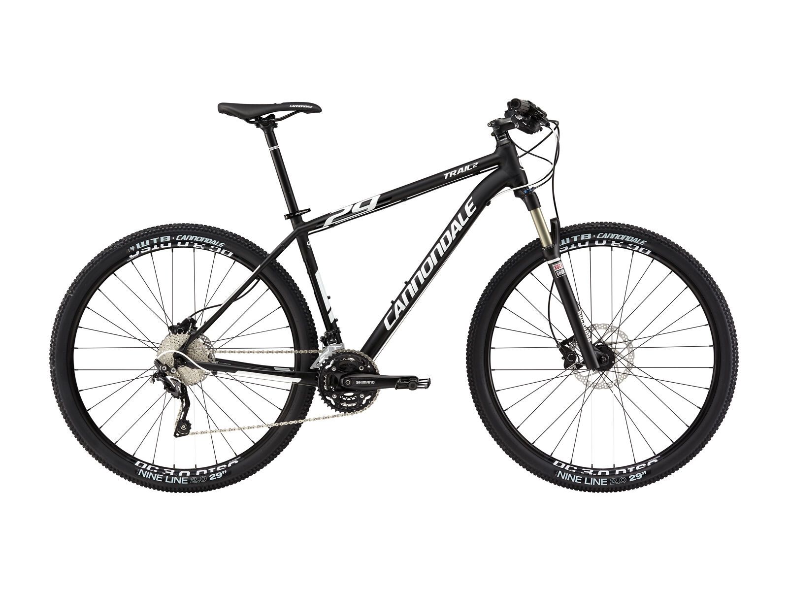 Cannondale Trail 29 2, jet black with magnesium white, gloss black, matte - Bild 1