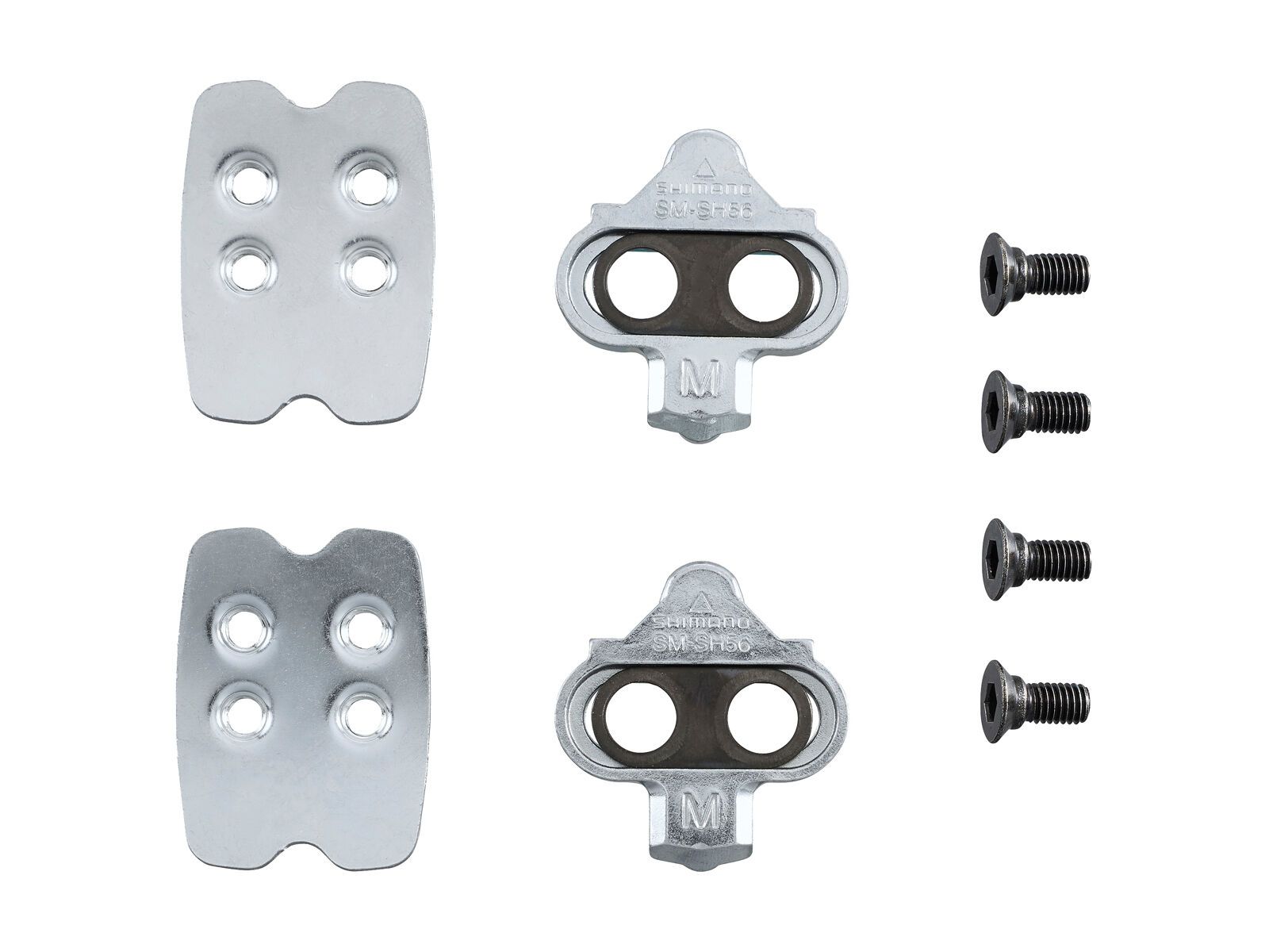 Shimano SM-SH56 SPD / Mehrfachausstieg inkl. Gegenplatte, silber - Bild 1