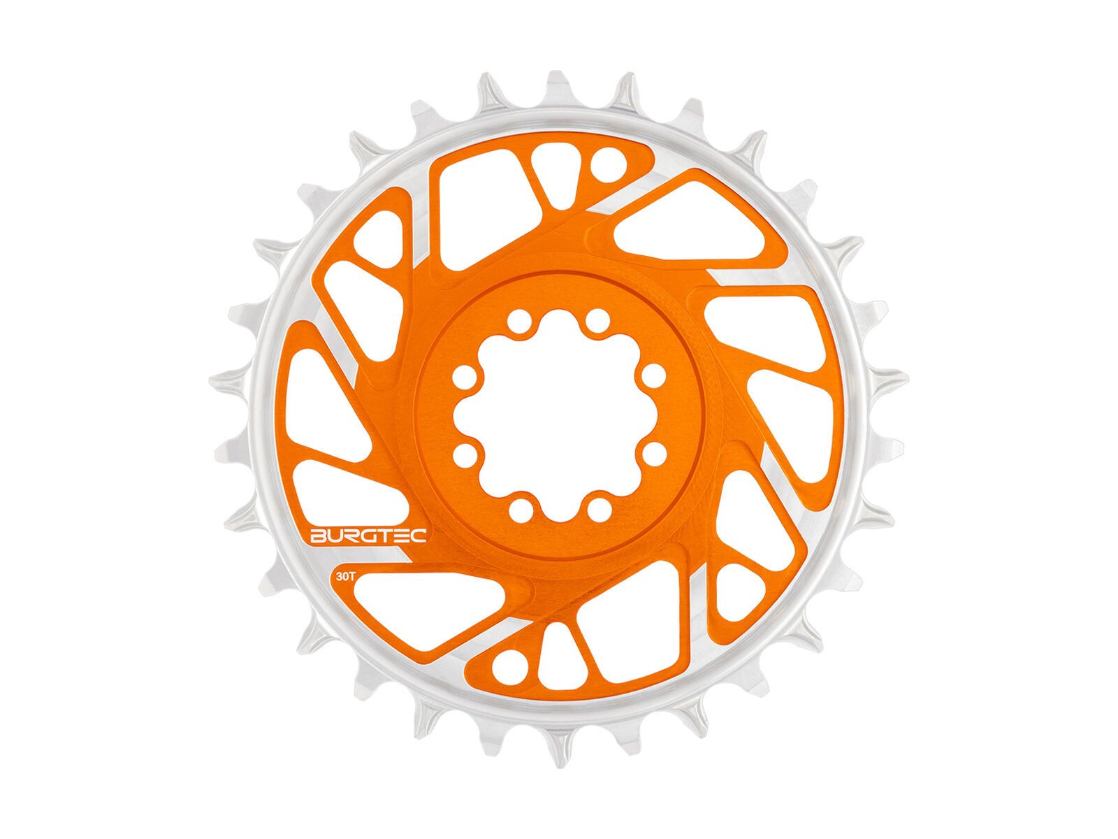 Burgtec 3 mm Offset Thick Thin Chainring SRAM 8-Bolt, iron bro orange - Bild 5