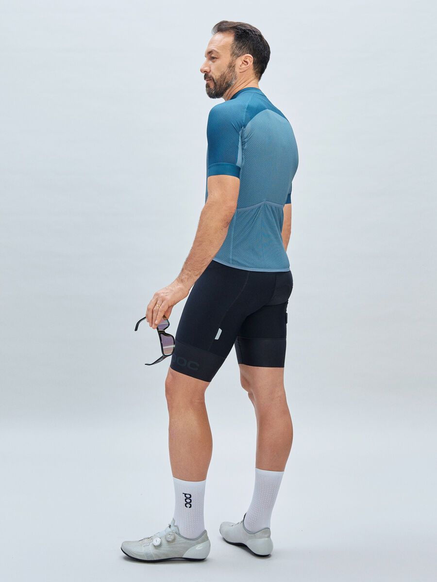 POC M's Essential Road Logo Jersey, calcite blue/dark calcite blue - Bild 4
