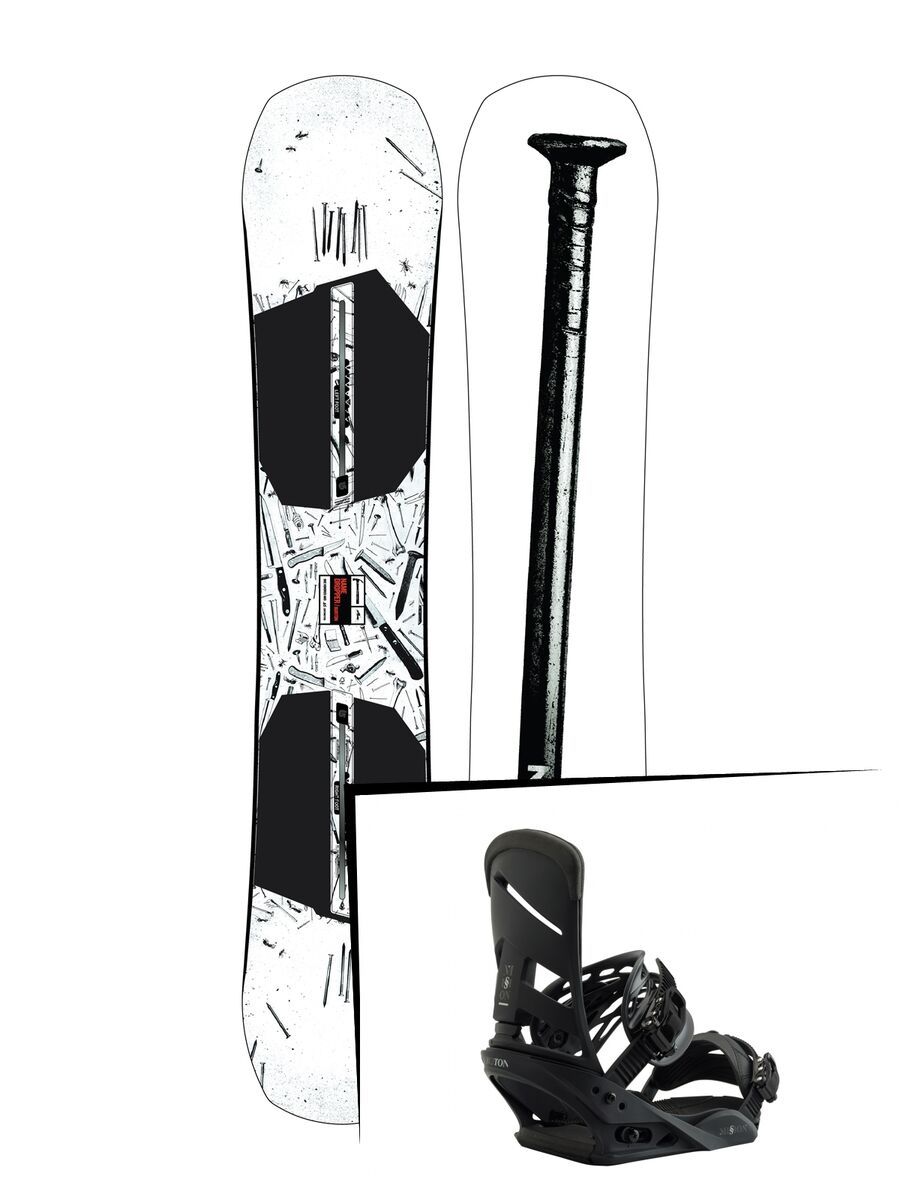 Set: Burton Name Dropper 2019 + Burton Mission blackish - Bild 1
