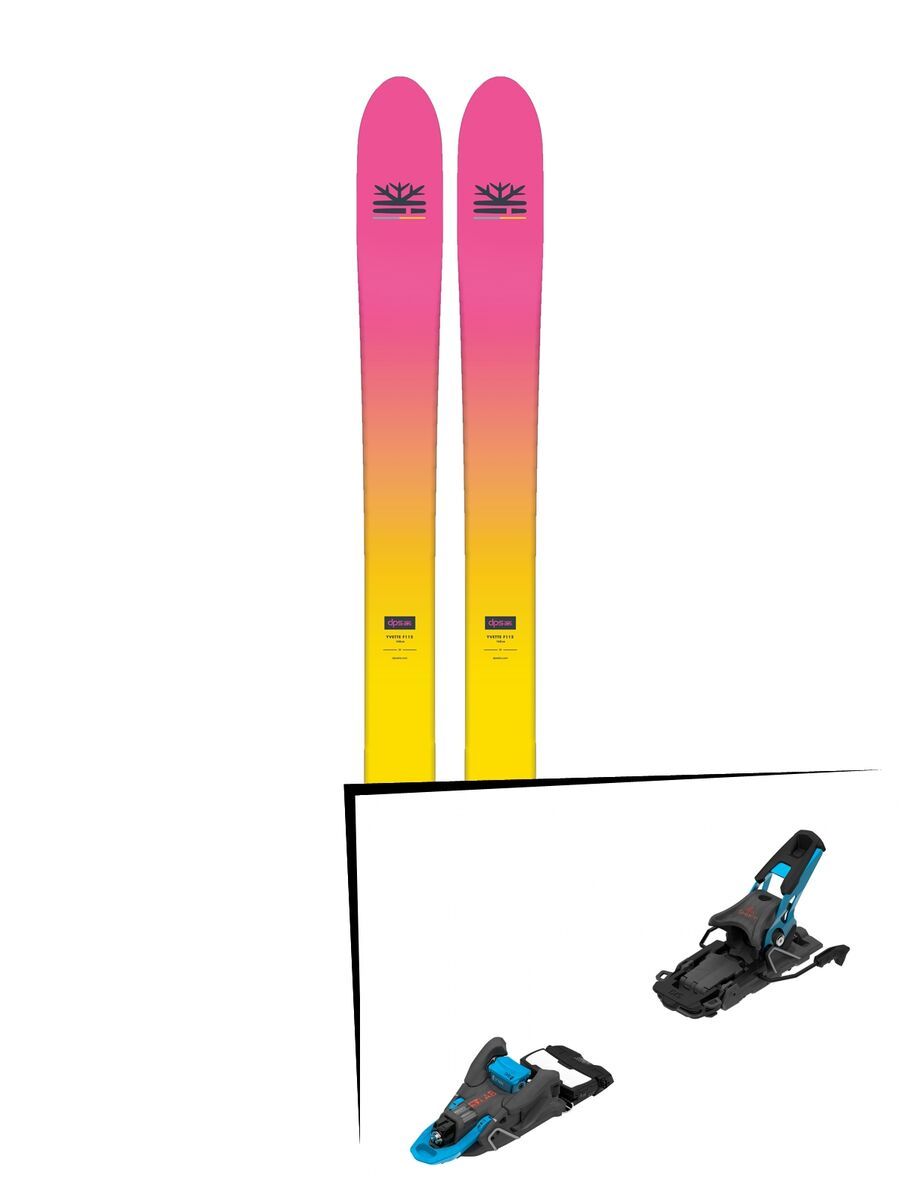 Set: DPS Skis Yvette 112 RP2 Foundation 2018 + Salomon S/Lab Shift MNC blue/black - Bild 1