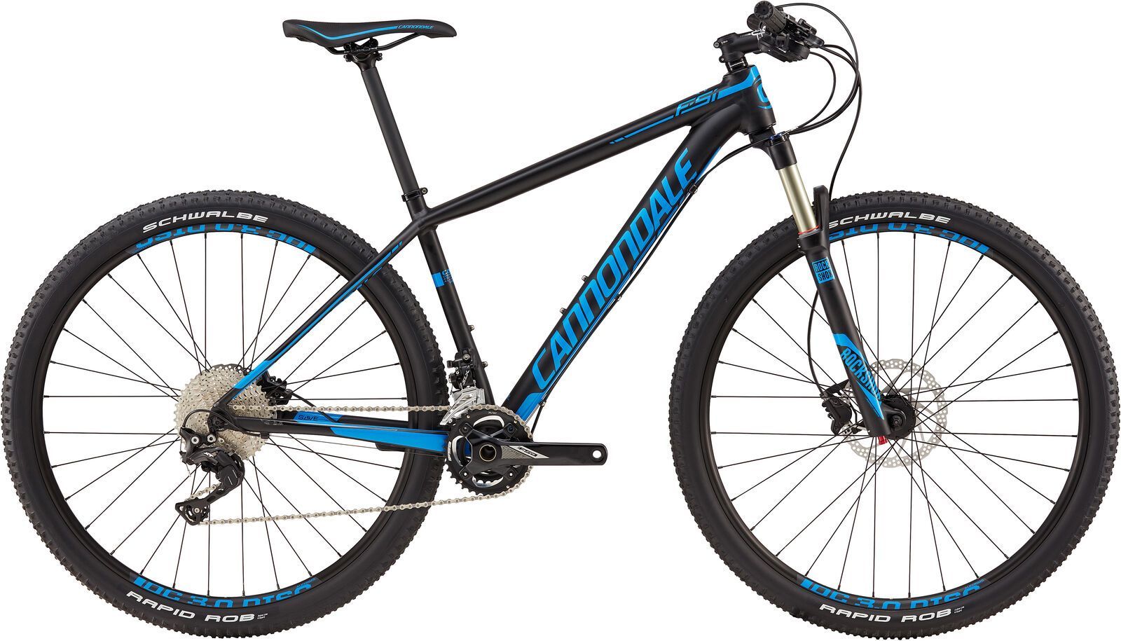 Cannondale F-Si 3 27.5, matte jet black w/ gloss ultra blue - BLU - Bild 1