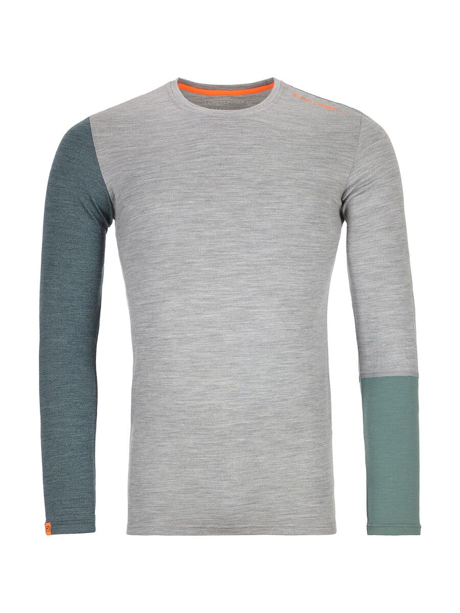 Ortovox 185 Merino Rock'n'Wool Long Sleeve M, grey blend - Bild 1