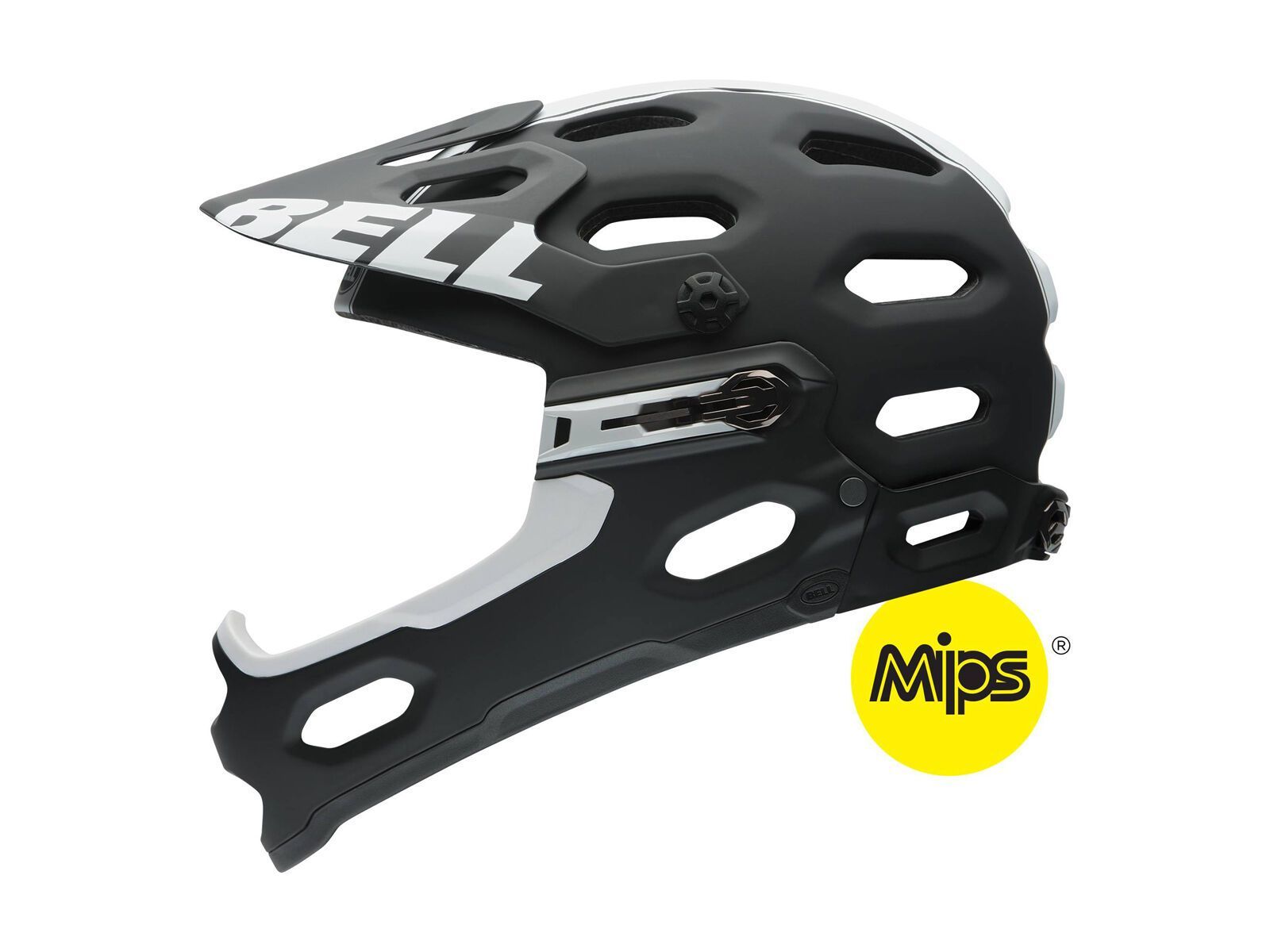 Bell Super 2R MIPS, matte black/white viper - Bild 1