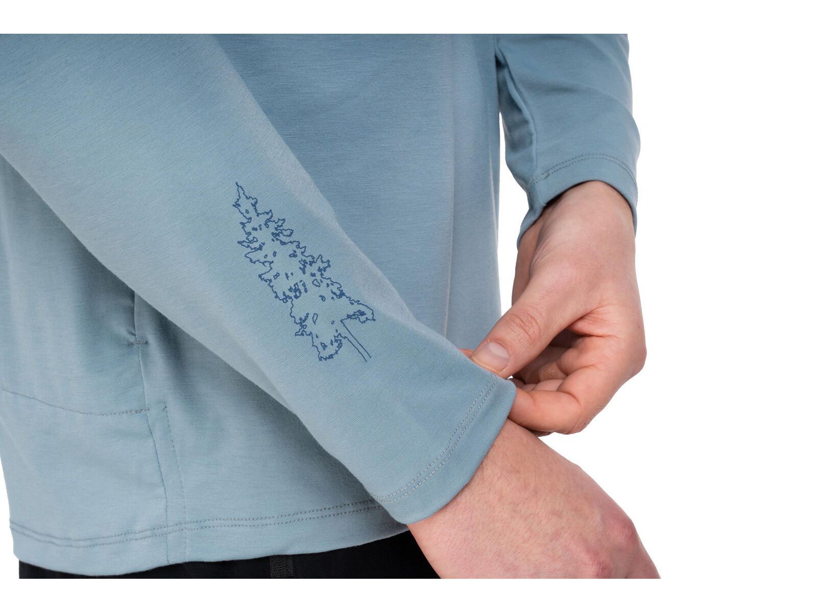 Cube MTB Rundhalstrikot Soft Touch langarm, blue - Bild 4