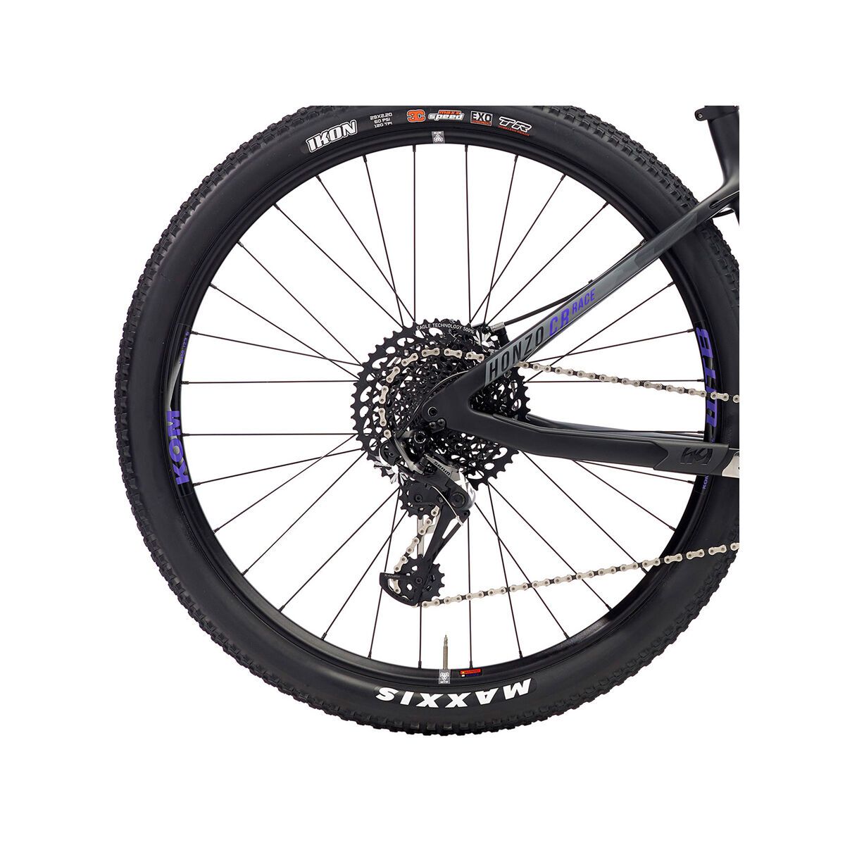 Kona Honzo CR Race, matt black w/ purple & charcoal decals - Bild 5