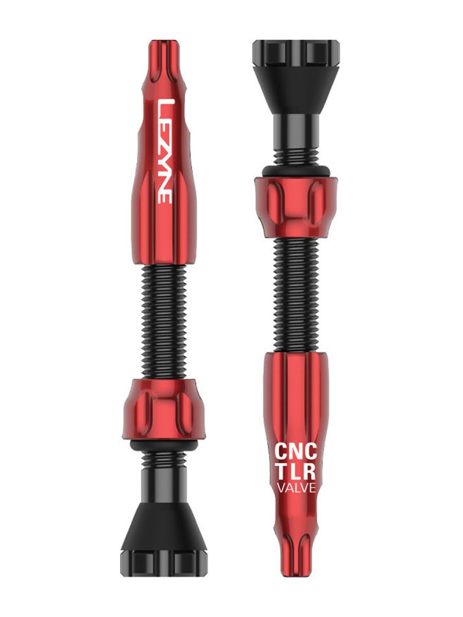 Lezyne CNC TLR Valves - 44 mm, red - Bild 1
