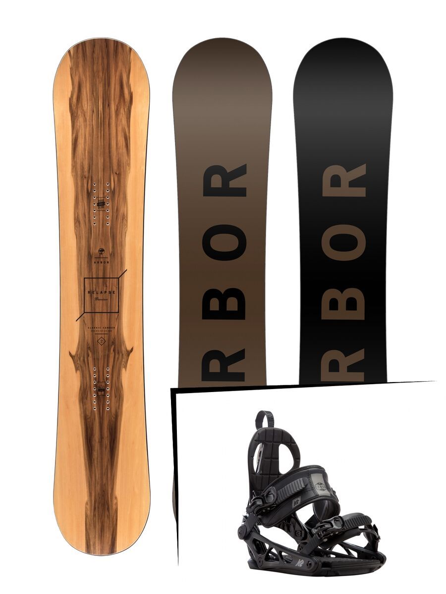 Set: Arbor Relapse Premium 2017 + K2 Cinch CTC (1728774S) - Bild 1