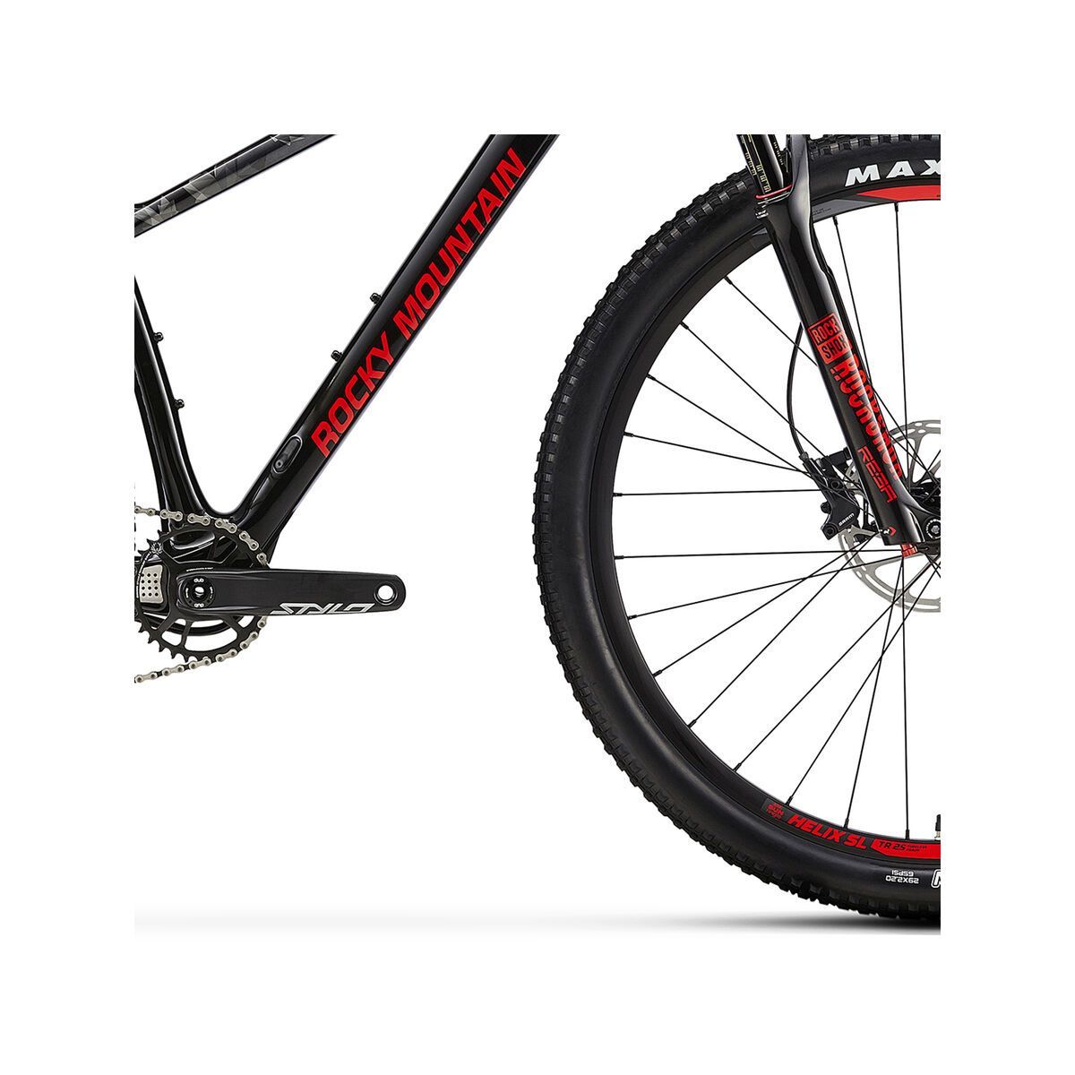 Rocky Mountain Vertex Carbon 50, smoke on the water/black in black/flaming lips - Bild 5