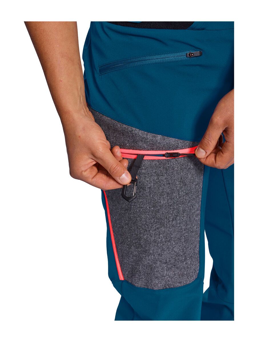 Ortovox Merino Naturtec Plus Pordoi Pants W, petrol blue - Bild 2
