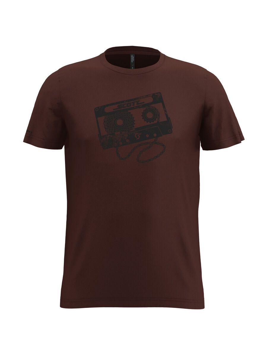 Scott 20 Graphic Dye S/Sl Tee, maroon red - Bild 1