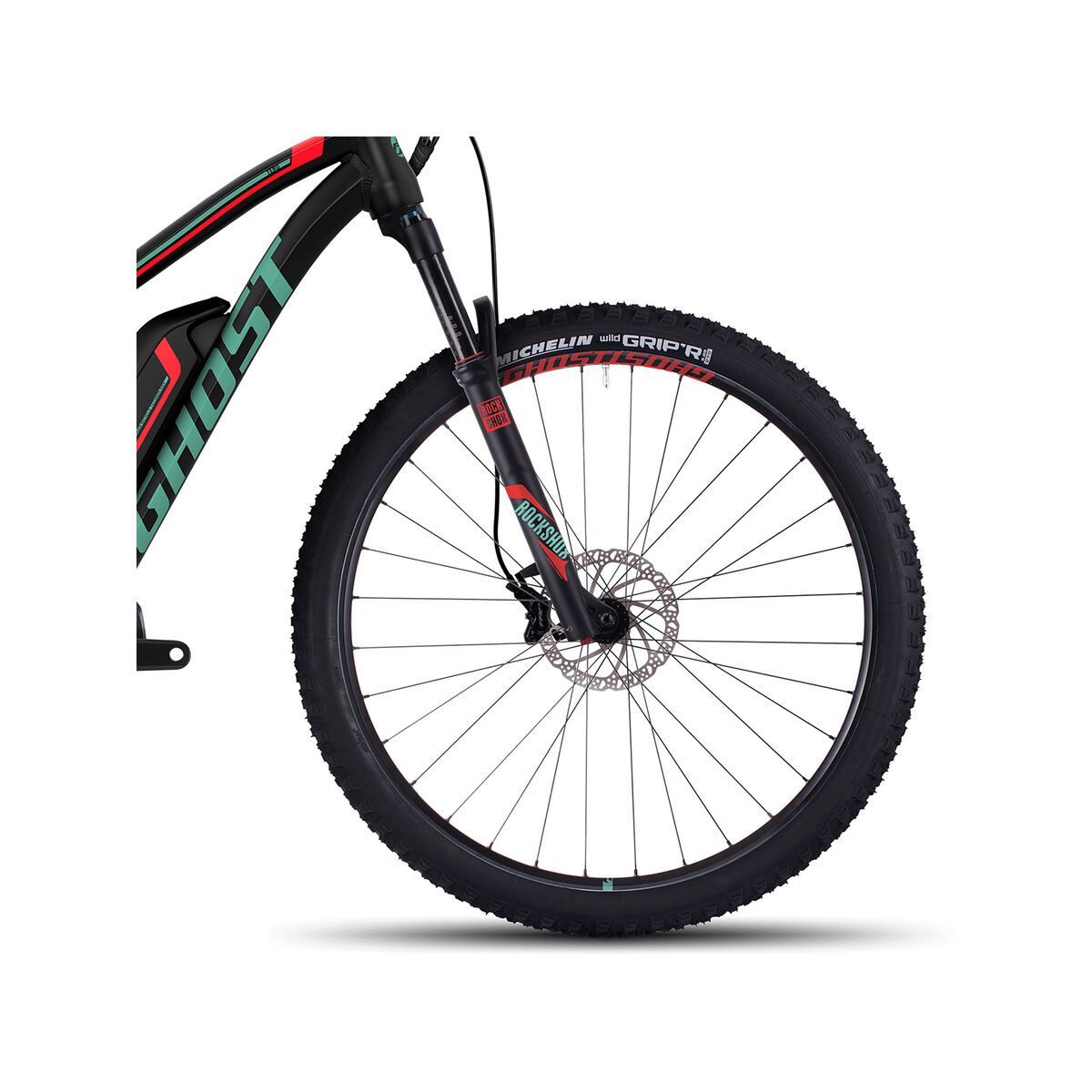 Ghost Hybride Teru 7 AL W, night black/jade blue/neon red - Bild 2