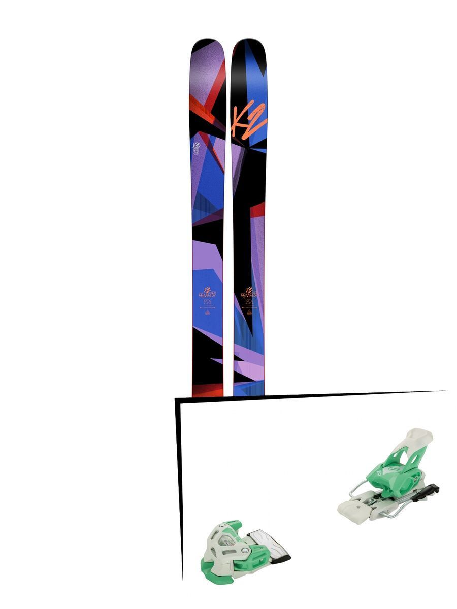 Set: K2 SKI Remedy 102 2017 + Tyrolia Attack 12 110 mm, solid white mint - Skiset - Bild 1