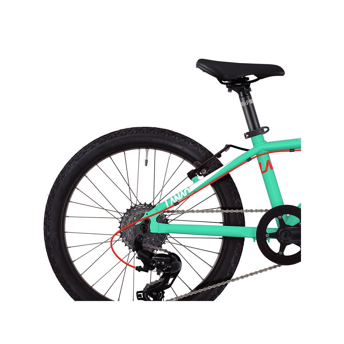 Ghost Lanao R1.0 AL, jade blue/star white/neon red - Bild 6