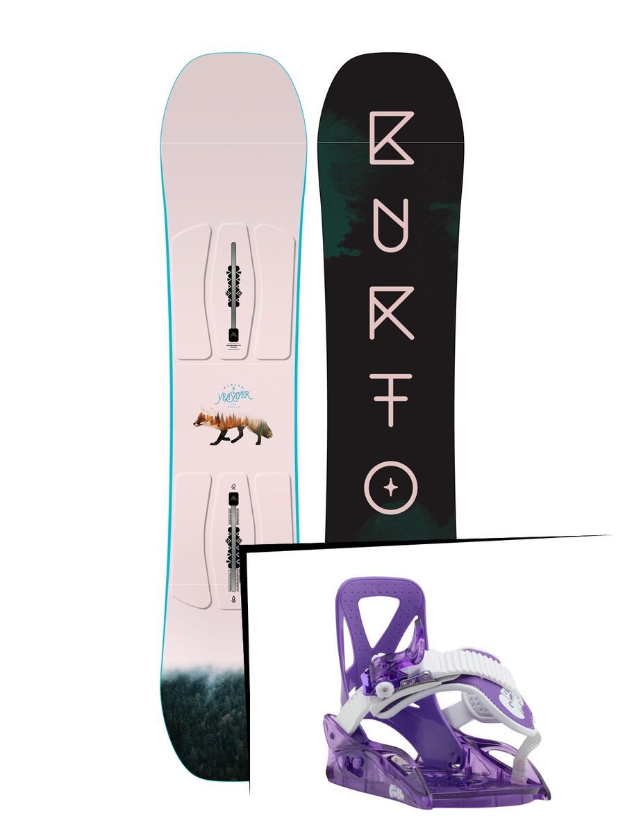 Set: Burton Yeasayer Smalls 2019 + Burton Grom purple - Bild 1