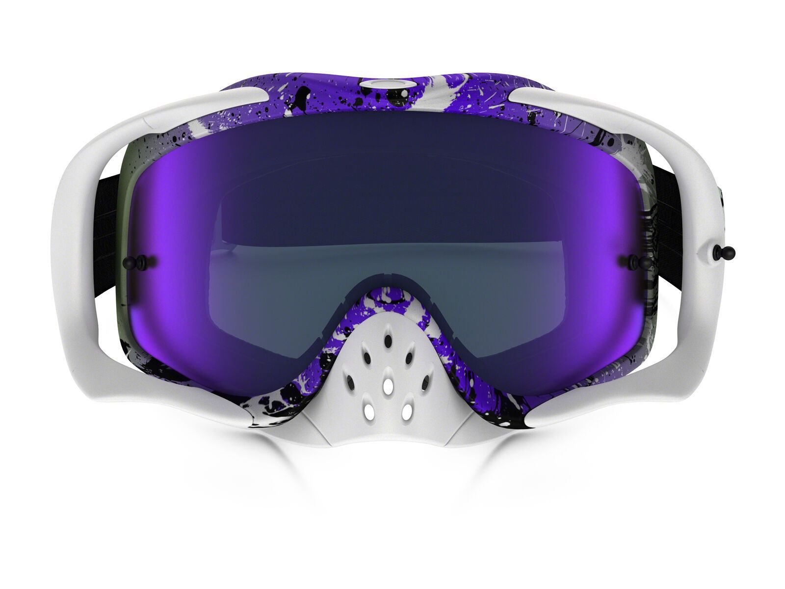 Oakley Crowbar MX inkl. Wechselscheibe, factory pilot splatter green/purple/Lens: violet iridium - Bild 2